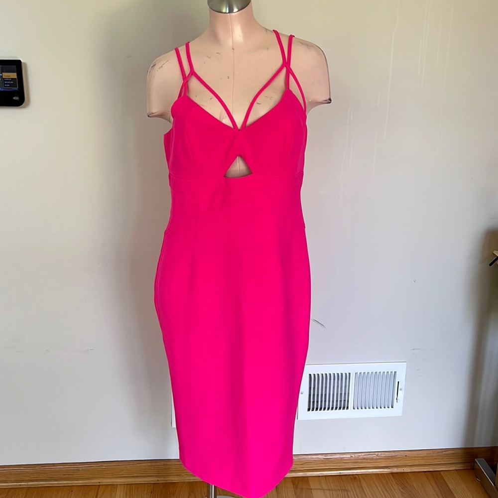 Bardot cut out dress